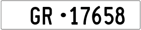 Trailer License Plate